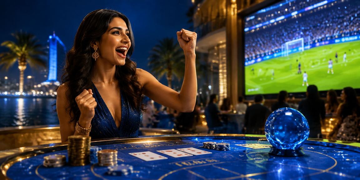Crowd watching IPL cricket match in India